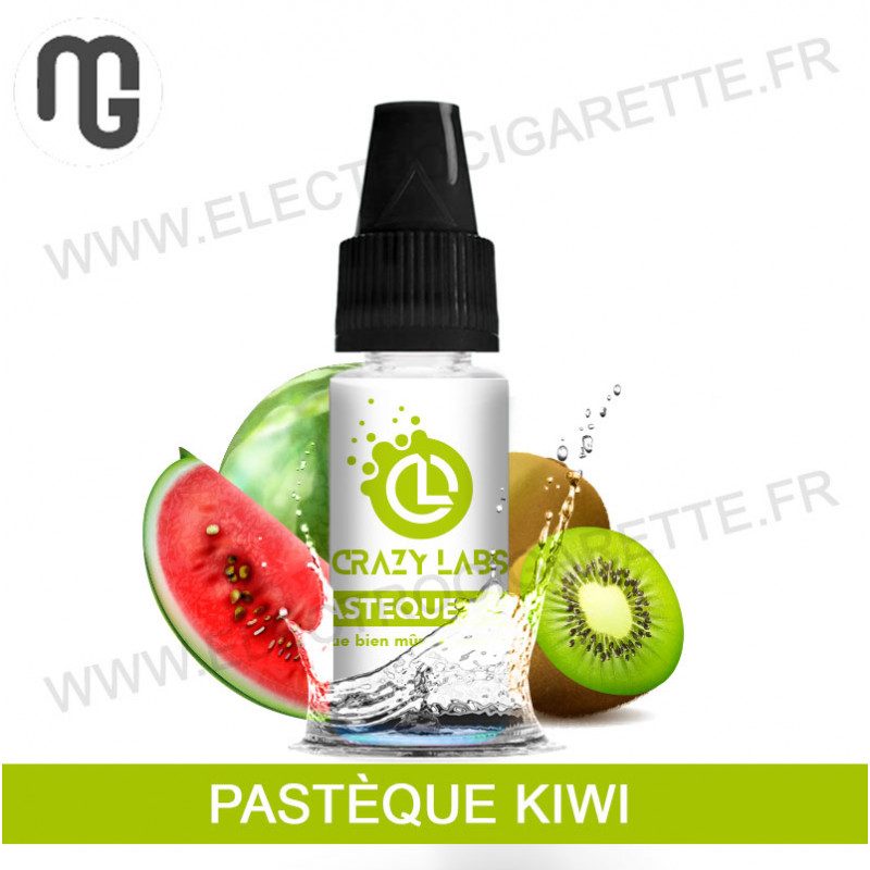 Pack de 5 x Pastèque Kiwi - Crazy Labs - MG Vape - 10 ml Pack de 5 x Pastèque Kiwi - Crazy Labs - MG Vape - 10 ml