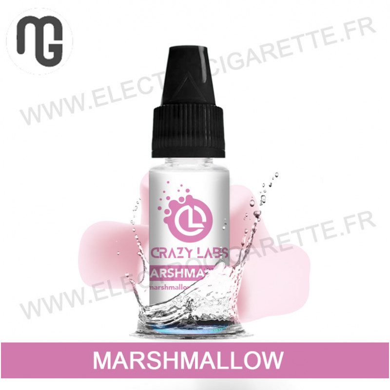 Pack de 5 x Marshmallow - Crazy Labs - MG Vape - 10 ml Pack de 5 x Marshmallow - Crazy Labs - MG Vape - 10 ml