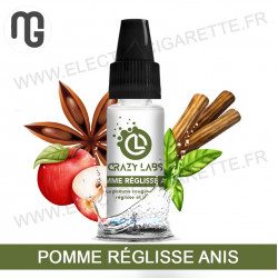 Pack de 5 x Pomme Réglisse Anis - Crazy Labs - MG Vape - 10 ml