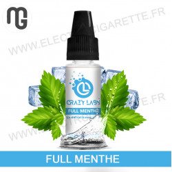 Pack de 5 x Full Menthe - Crazy Labs - Vape 10 ml - Fraicheur Garantie