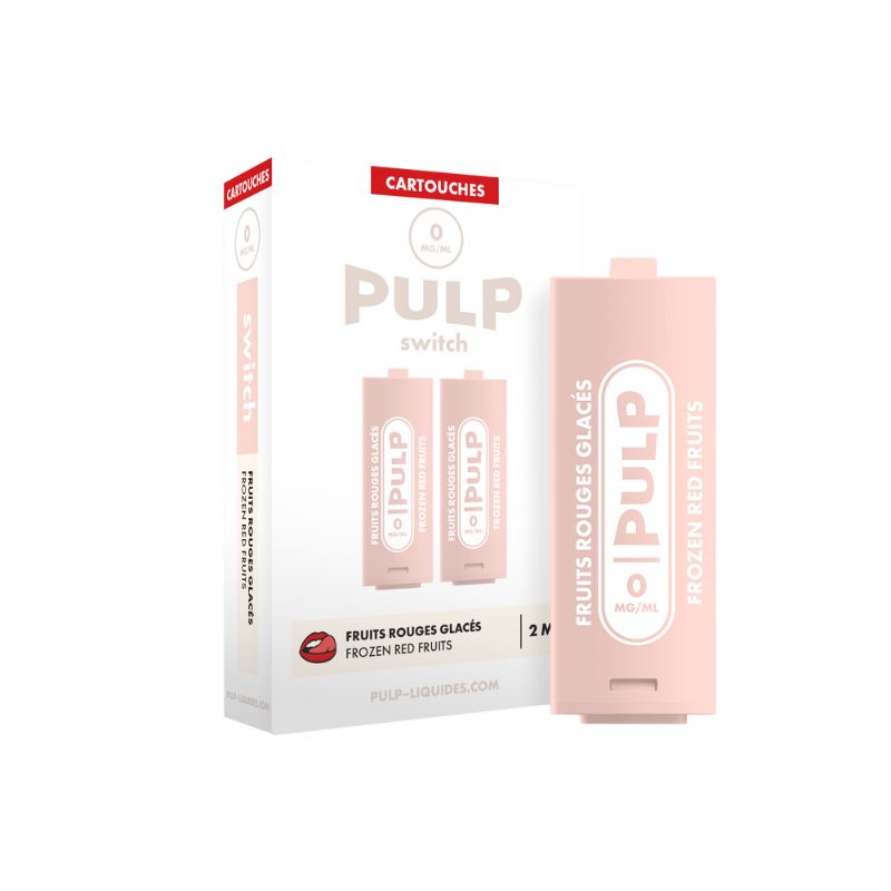 Pack de 2 Pods Switch 2ml 20mg Pulp Fruits Rouges Glacés Pack de 2 Pods Switch 2ml 20mg Pulp Fruits Rouges Glacés