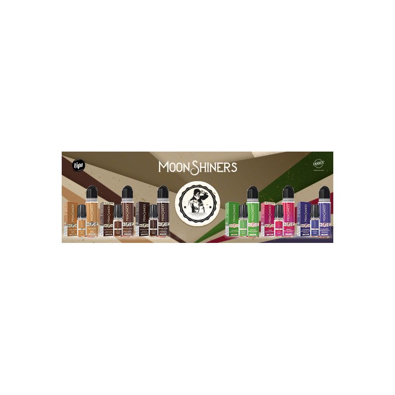 Gamme Moonshiners, saveurs fruitées classiques Gamme Moonshiners, saveurs fruitées classiques