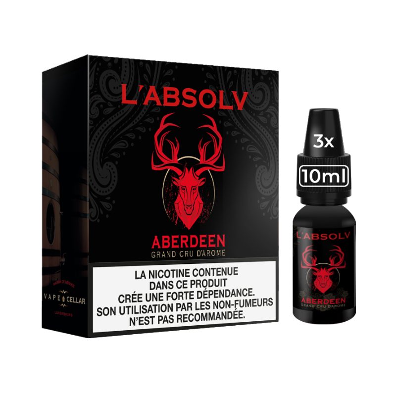Aberdeen L'Absolv Vape Cellar 3x10mL - Disponible en 3, 6, 11, 16mg Aberdeen L'Absolv Vape Cellar 3x10mL - Disponible en 3, 6, 11, 16mg