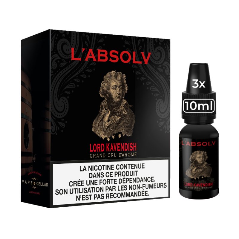 Lord Kavendish L'Absolv Vape Cellar 3x10mL - Disponible en 3, 6, 11, 16mg Lord Kavendish L'Absolv Vape Cellar 3x10mL - Disponible en 3, 6, 11, 16mg