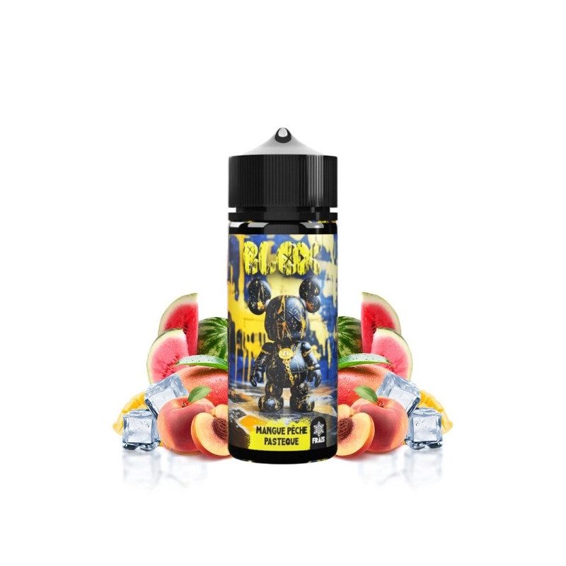 Mangue Pêche Pastèque 0mg 100ml - Blox Mangue Pêche Pastèque 0mg 100ml - Blox