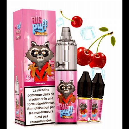 Tornado 15000 puffs 20 mg Cerise Glacée - Big Puff
