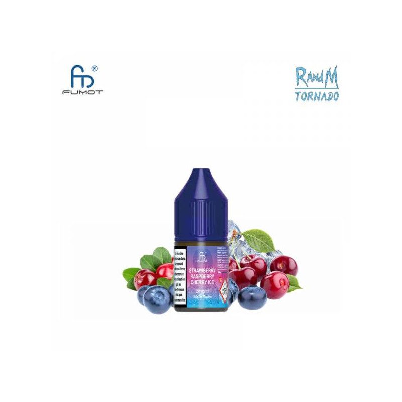 Strawberry Rasberry Cherry Ice (20 mg sel de nicotine) 10ML - Tornado Randm/Fumot Strawberry Rasberry Cherry Ice (20 mg sel de nicotine) 10ML - Tornado Randm/Fumot