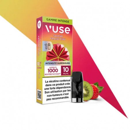 Fraise Kiwi - Capsule ePod Vuse Gamme Intense - 10mg - 2ml - 1 pod