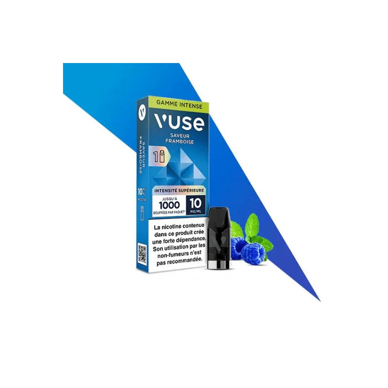 Framboise Ice - Capsule ePod Vuse Gamme Intense - 10mg - 2ml - 1 pod Framboise Ice - Capsule ePod Vuse Gamme Intense - 10mg - 2ml - 1 pod