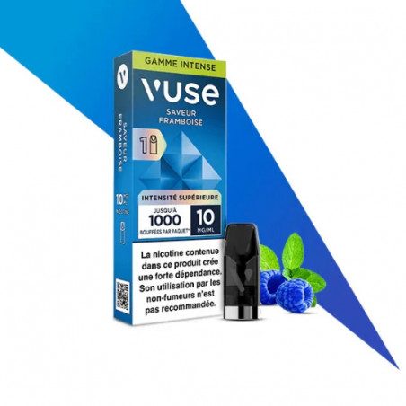 Framboise Ice - Capsule ePod Vuse Gamme Intense - 10mg - 2ml - 1 pod