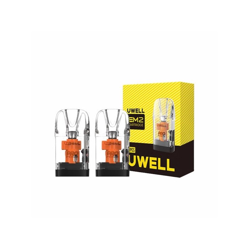 Cartouches EM2 0.3/0.6ohm 4.5ml (2pcs) - Uwell Cartouches EM2 0.3/0.6ohm 4.5ml (2pcs) - Uwell
