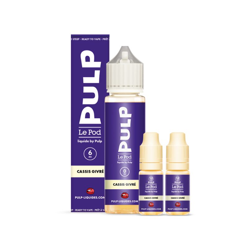 Pack 60ml Cassis Givre Le Pod Liquide Pulp 6mg Pack 60ml Cassis Givre Le Pod Liquide Pulp 6mg