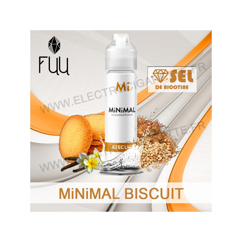MiNiMAL Biscuit Grand Format 50ml 0mg - E-liquide Gourmand Vanille Sésame