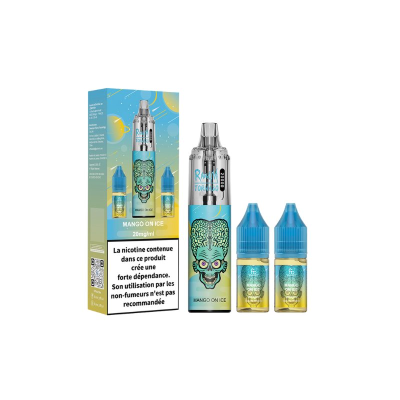 RANDM Tornado 20000 Mars - Kit 2x10ml Mangue Glacée 20mg RANDM Tornado 20000 Mars - Kit 2x10ml Mangue Glacée 20mg