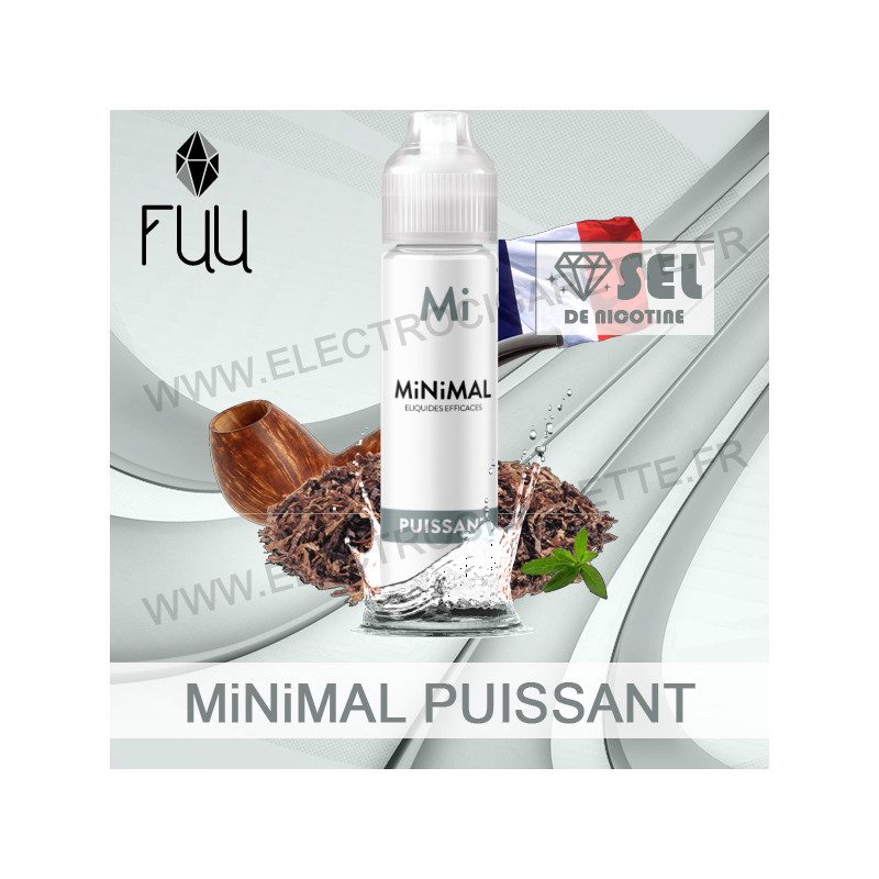 Puissant Grand Format MiNiMAL 50ml 0mg - E-liquide saveur classique avec une touche de noisette