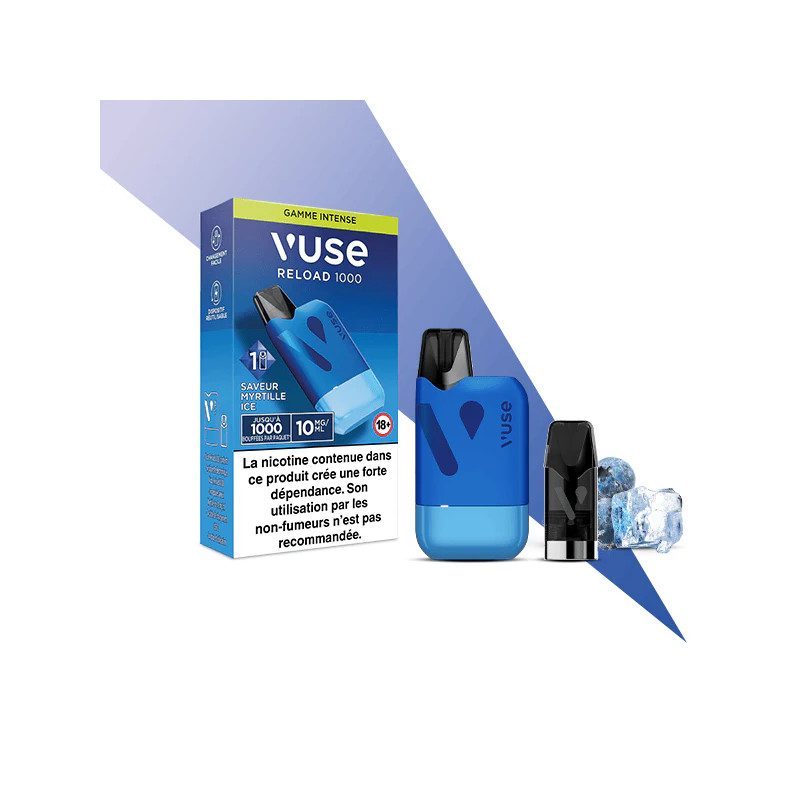 Reload 1000 Vuse Saveur Myrtille Ice Reload 1000 Vuse Saveur Myrtille Ice