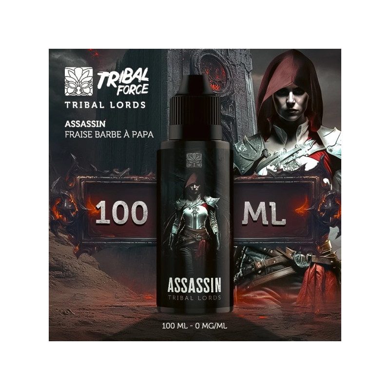 Assassin (Barbe à Papa à La Fraise) 0mg 100ml - Tribal Lords by Tribal Force Assassin (Barbe à Papa à La Fraise) 0mg 100ml - Tribal Lords by Tribal Force