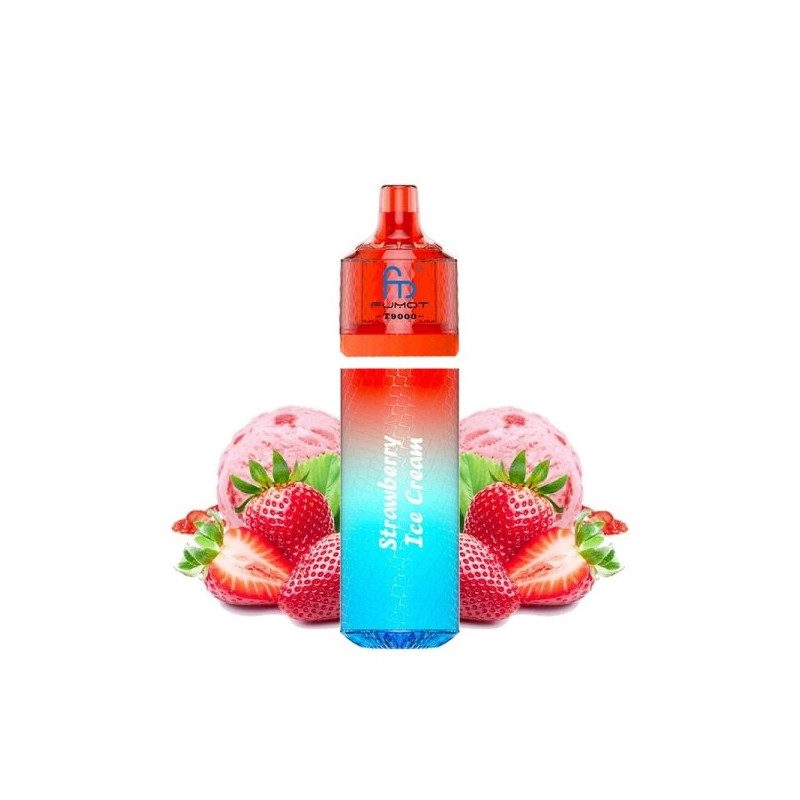 Puff T9000 TPD Strawberry Ice Cream 20mg - Fumot Puff T9000 TPD Strawberry Ice Cream 20mg - Fumot