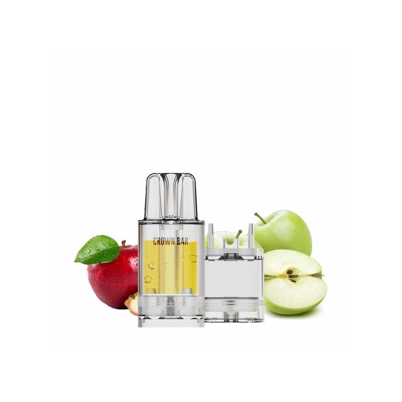 Cartouche Pré-remplie Pro Max 12k 20mg 10+2ml - Double Apple | Vape Rafraîchissante avec Crown Bar by Al Fakher Cartouche Pré-remplie Pro Max 12k 20mg 10+2ml - Double Apple | Vape Rafraîchissante avec Crown Bar by Al Fakher
