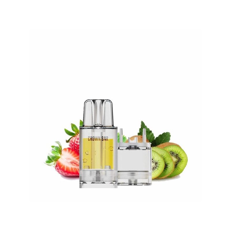 Cartouche Pré-remplie Pro Max 12k 20mg 10+2ml - Strawberry Kiwi | Vape Rafraîchissante avec Crown Bar by Al Fakher Cartouche Pré-remplie Pro Max 12k 20mg 10+2ml - Strawberry Kiwi | Vape Rafraîchissante avec Crown Bar by Al Fakher