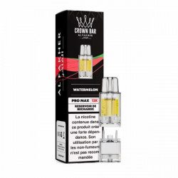 Cartouche Pré-remplie Pro Max 12k 20mg 10+2ml - Watermelon | Vape Rafraîchissante avec Crown Bar by Al Fakher