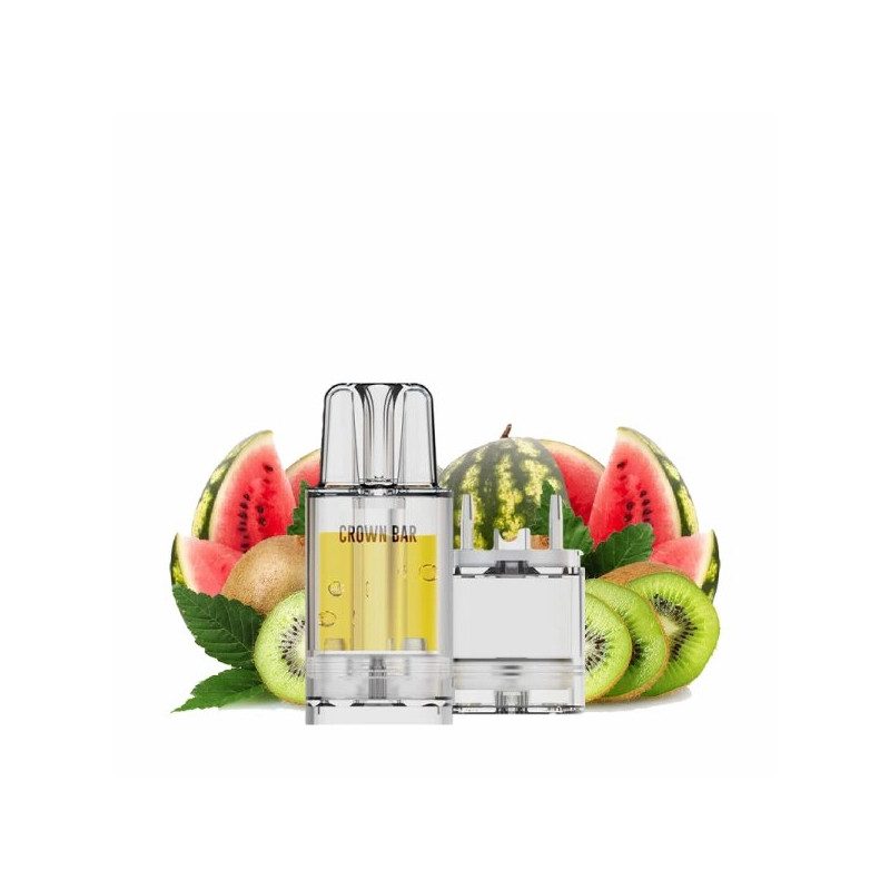 Cartouche Pré-remplie Pro Max 12k 20mg 10+2ml - Watermelon Kiwi | Vape Rafraîchissante avec Crown Bar by Al Fakher Cartouche Pré-remplie Pro Max 12k 20mg 10+2ml - Watermelon Kiwi | Vape Rafraîchissante avec Crown Bar by Al Fakher