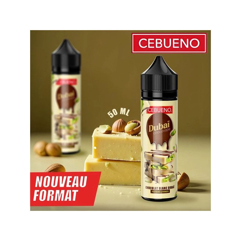 Dubaï Chocovape White 0mg - E-liquide gourmand - Cebueno - 50ml Dubaï Chocovape White 0mg - E-liquide gourmand - Cebueno - 50ml
