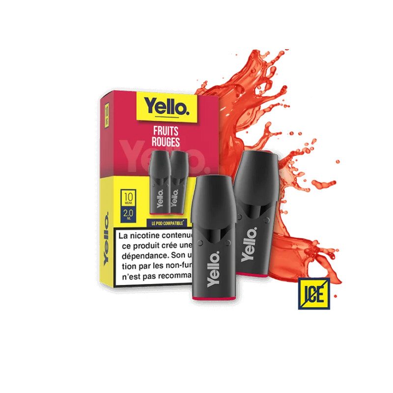 Fruits Rouges ePod - Yello | Vape Fruitée et Savoureuse avec Baies Rouges - 2 Cartouches Fruits Rouges ePod - Yello | Vape Fruitée et Savoureuse avec Baies Rouges - 2 Cartouches