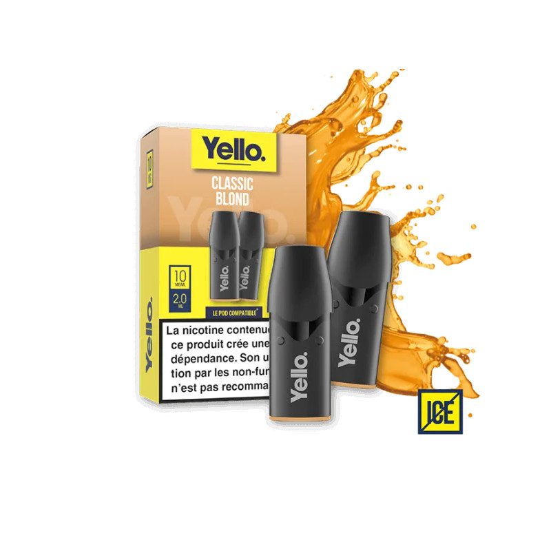 Classic Blond ePod - Yello | Vape Authentique au Goût Tabac Classique | 2 Cartouches Classic Blond ePod - Yello | Vape Authentique au Goût Tabac Classique | 2 Cartouches