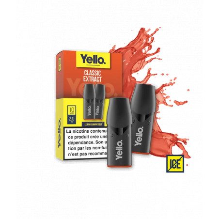 Classic Extract ePod - Yello | Vape Authentique au Goût Tabac Classique - 2 Cartouches