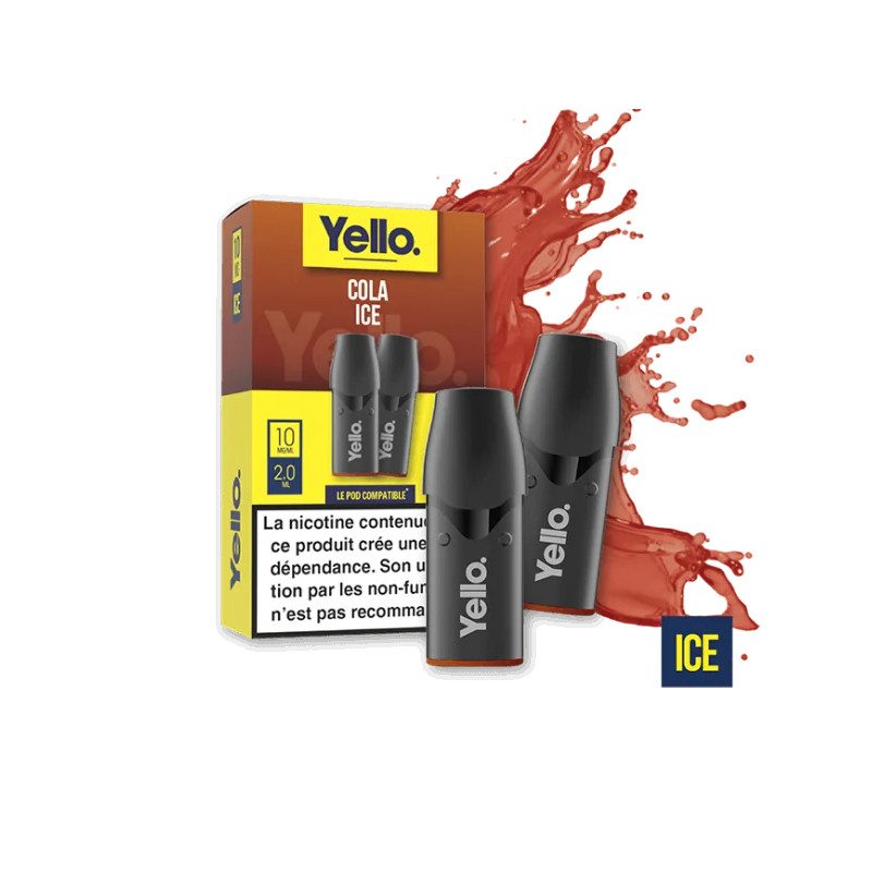 Cola Ice ePod - Yello | Vape Rafraîchissante au Goût Cola Classique avec Touche Glacée Cola Ice ePod - Yello | Vape Rafraîchissante au Goût Cola Classique avec Touche Glacée