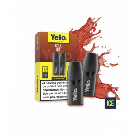 Cola Ice ePod - Yello | Vape Rafraîchissante au Goût Cola Classique avec Touche Glacée