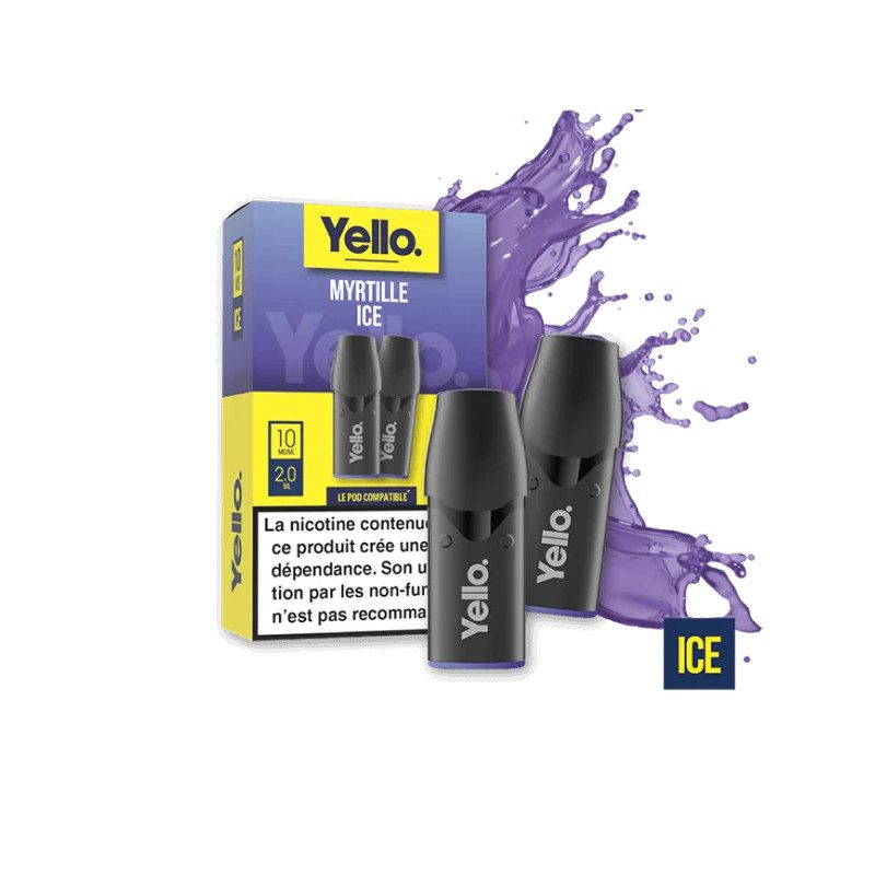 Myrtille Ice ePod - Yello | Vape Gourmande et Rafraîchissante au Goût de Myrtille Myrtille Ice ePod - Yello | Vape Gourmande et Rafraîchissante au Goût de Myrtille