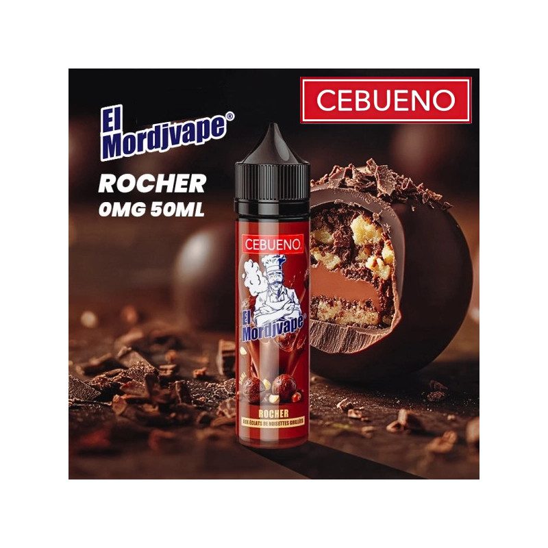 El Mordjvape Rocher 0mg - E-liquide gourmand - Cebueno - 50ml El Mordjvape Rocher 0mg - E-liquide gourmand - Cebueno - 50ml