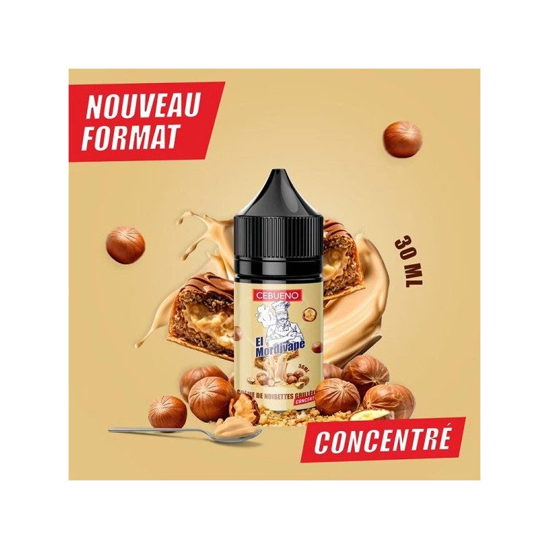 Concentré El Mordjvape 30ml - Cebueno - Arôme chocolat noisette DIY Concentré El Mordjvape 30ml - Cebueno - Arôme chocolat noisette DIY