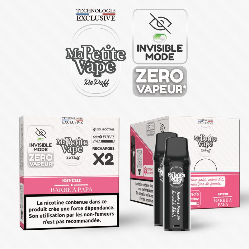 Barbe à Papa - Cartouche Repuff Smokeless - Ma Petite Vape Barbe à Papa - Cartouche Repuff Smokeless - Ma Petite Vape