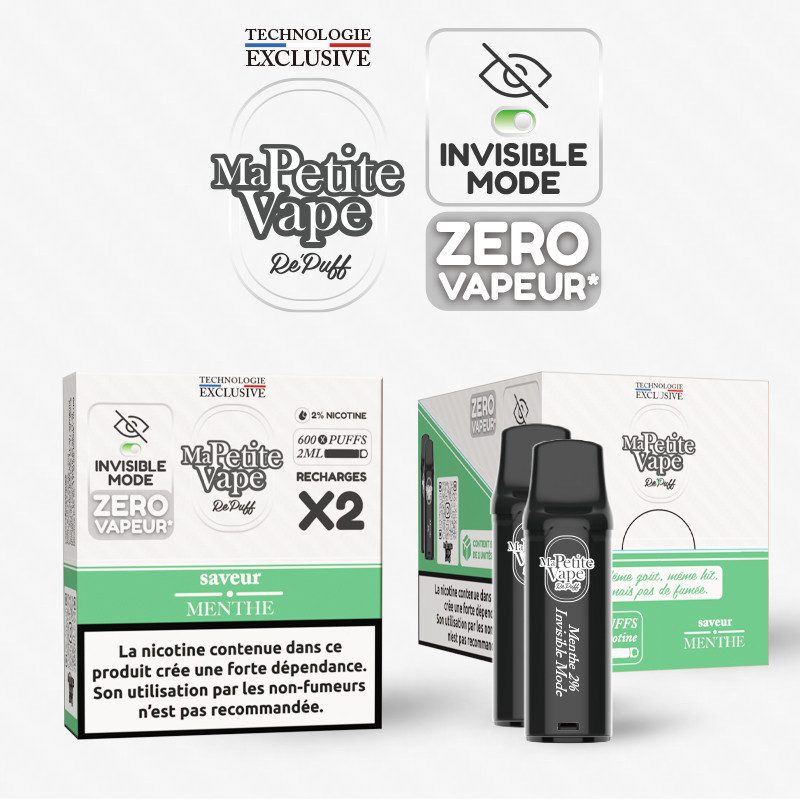 Menthe - Cartouche Repuff Smokeless - Ma Petite Vape Menthe - Cartouche Repuff Smokeless - Ma Petite Vape