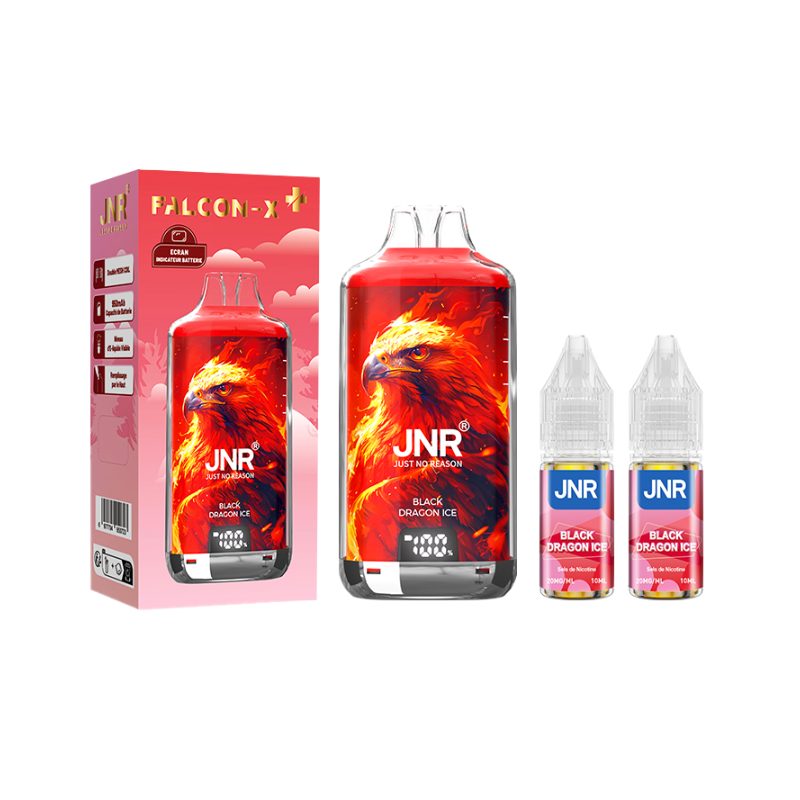 Kit Falcon X 28000 JNR - Black Dragon Ice - 2x10ml 20mg Kit Falcon X 28000 JNR - Black Dragon Ice - 2x10ml 20mg