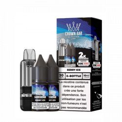 Berry Ice - Cartouche Cubic 30k 20ml avec 2 x E-liquides 20mg 10ml - Crown Bar by Al Fakher