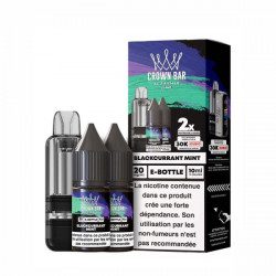 Blackcurrant Mint - Cartouche Cubic 30k 20ml avec 2 x E-liquides 20mg 10ml - Crown Bar by Al Fakher