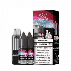 Cherry Ice - Cartouche Cubic 30k 20ml avec 2 x E-liquides 20mg 10ml - Crown Bar by Al Fakher
