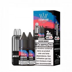 Mixed Berry - Cartouche Cubic 30k 20ml avec 2 x E-liquides 20mg 10ml - Crown Bar by Al Fakher
