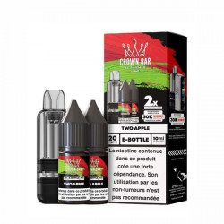 Two Apple - Cartouche Cubic 30k 20ml avec 2 x E-liquides 20mg 10ml - Crown Bar by Al Fakher