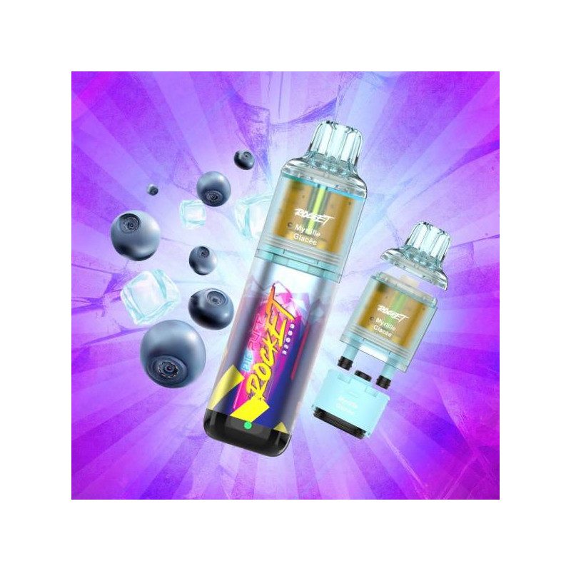 Big Puff Rocket 32000 2% - Big Puff (1 batterie + 2 pods) Myrtille Glacée Big Puff Rocket 32000 2% - Big Puff (1 batterie + 2 pods) Myrtille Glacée