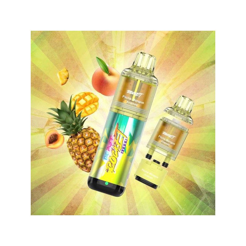 Big Puff Rocket 32000 2% - Big Puff (1 batterie + 2 pods) Pêche Mangue Ananas Big Puff Rocket 32000 2% - Big Puff (1 batterie + 2 pods) Pêche Mangue Ananas