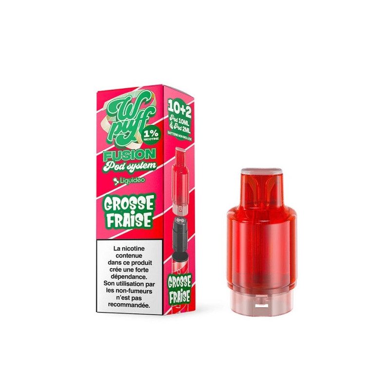 Grosse Fraise - Cartouche Pré-remplie 15K - Wpuff Fusion by Liquideo Grosse Fraise - Cartouche Pré-remplie 15K - Wpuff Fusion by Liquideo