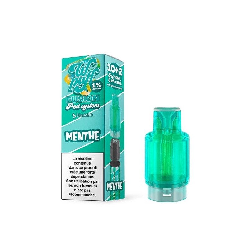 Menthe - Cartouche Pré-remplie 15K - Wpuff Fusion by Liquideo Menthe - Cartouche Pré-remplie 15K - Wpuff Fusion by Liquideo