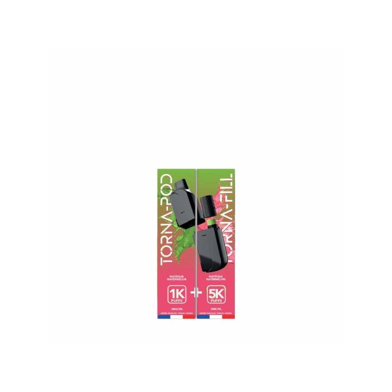 Cartouche Pré-Remplie Torna-Pod 20mg 10ml (1pc) - Torna-Bar - Pastèque Cartouche Pré-Remplie Torna-Pod 20mg 10ml (1pc) - Torna-Bar - Pastèque