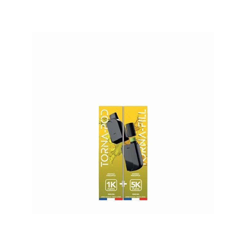 Cartouche Pré-Remplie Torna-Pod 20mg 10ml (1pc) - Torna-Bar - Ananas Cartouche Pré-Remplie Torna-Pod 20mg 10ml (1pc) - Torna-Bar - Ananas