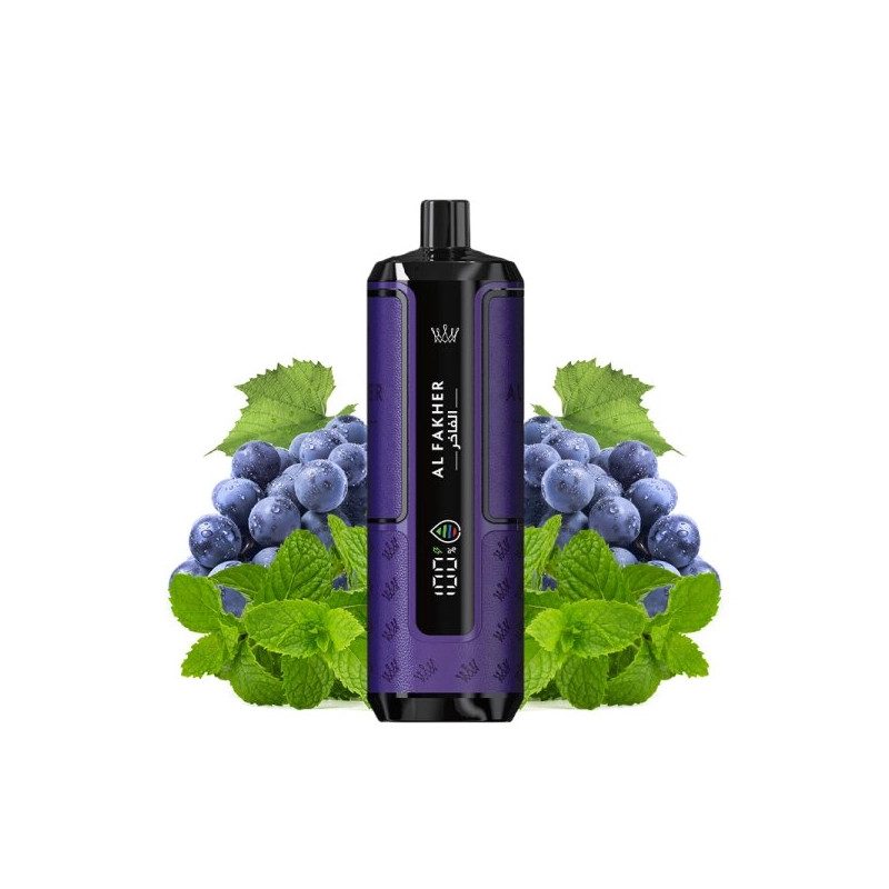 Grape Mint - 25k Hyper Max - Crown Bar by Al Fakher Grape Mint - 25k Hyper Max - Crown Bar by Al Fakher